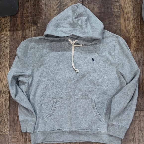 Polo Ralph Lauren Other - Youth Size XL Polo Ralph Lauren Gray Hoodie with Embroidered Navy Logo